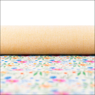 Multicolor Floral Cork Fabric COF-632 cork fabric