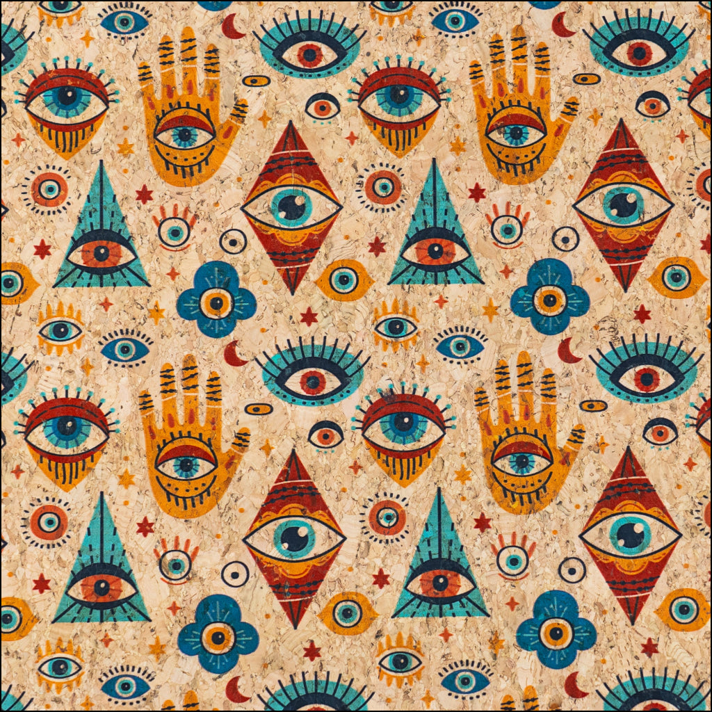 Mystic Eye Cork Fabric COF-658 cork fabric