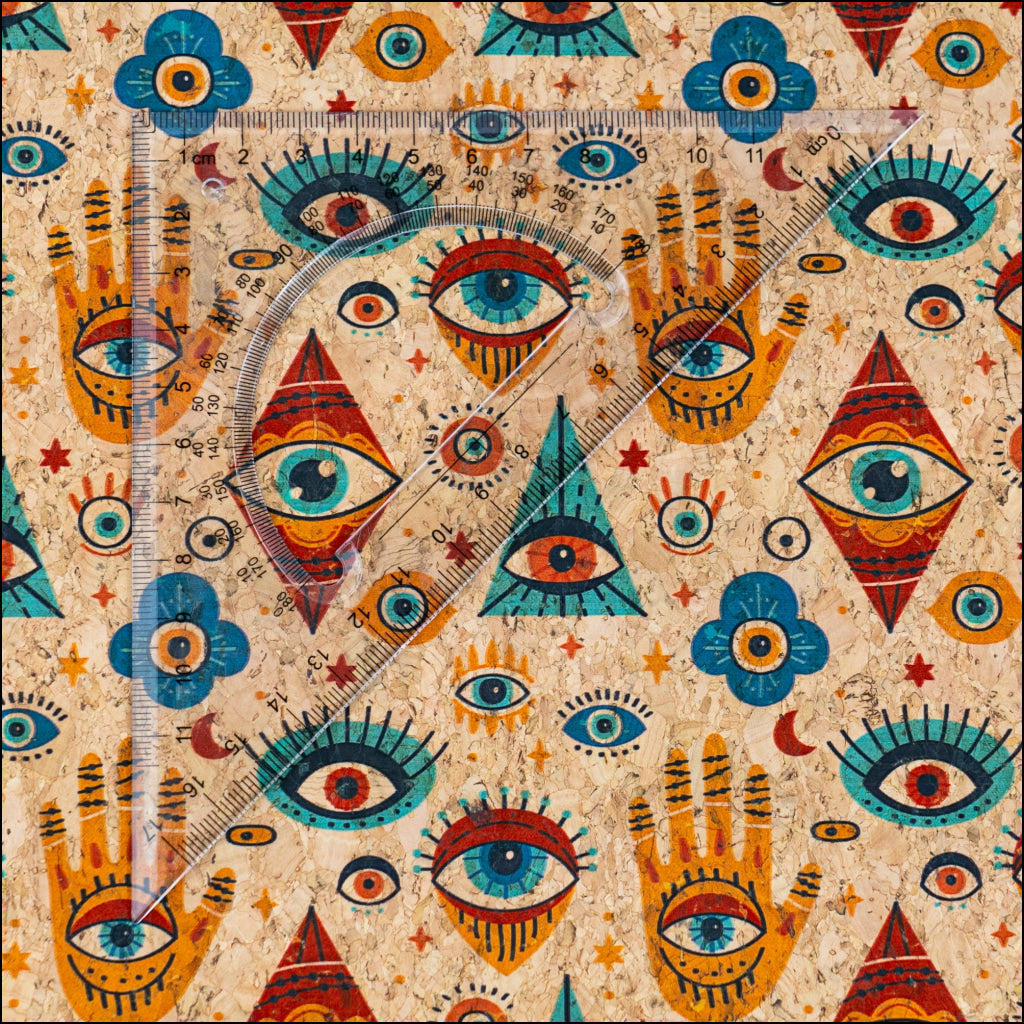 Mystic Eye Cork Fabric COF-658 cork fabric