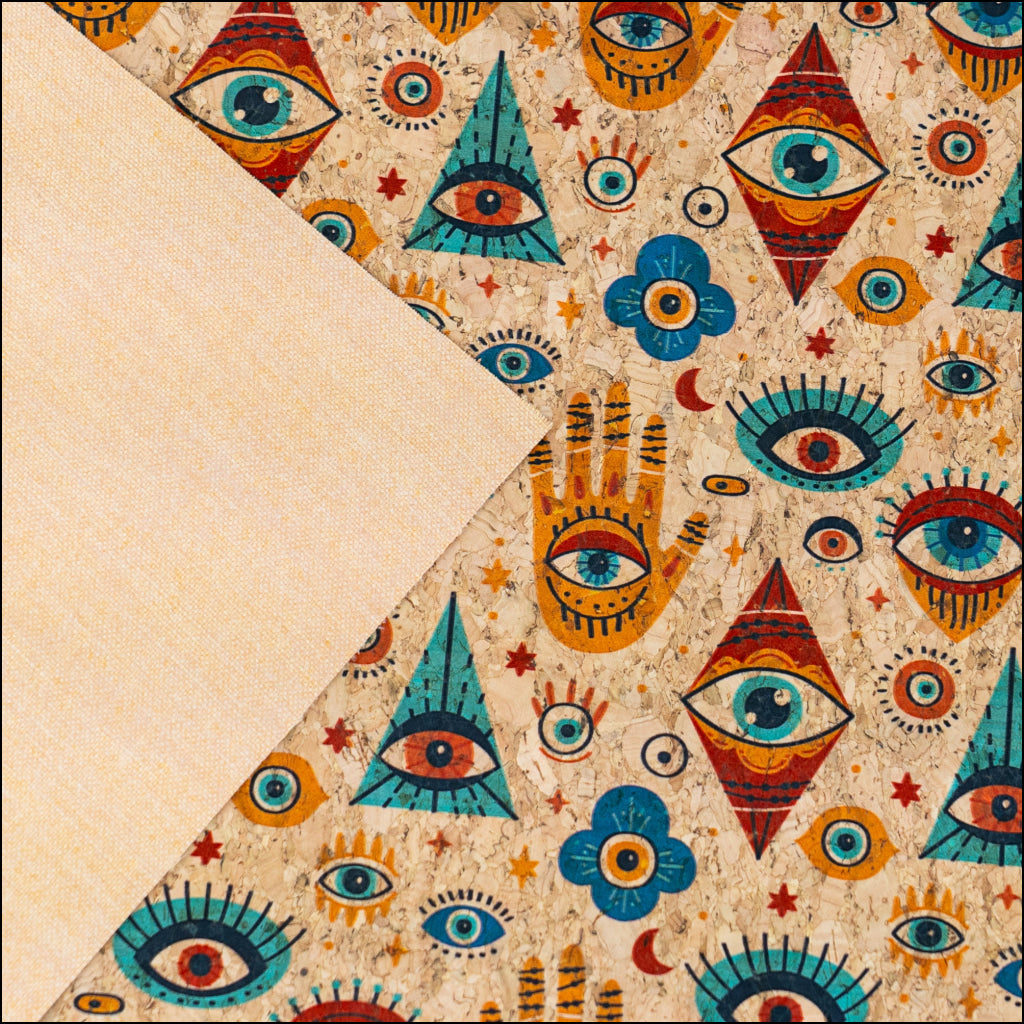Mystic Eye Cork Fabric COF-658 cork fabric