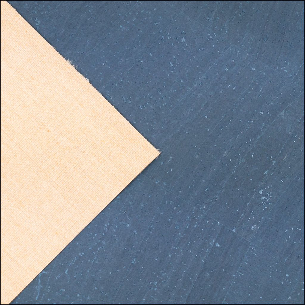 Natural Blue Cork Fabric - 0.85Mm Thickness Cof-587 Cork Fabric