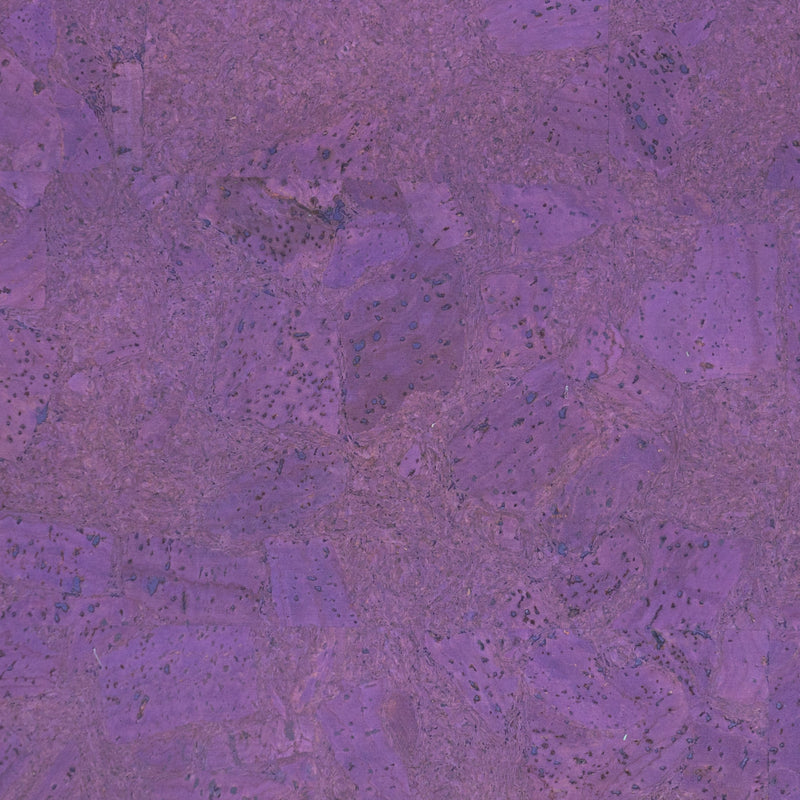 Natural Chunk Cork Fabric In Purple Cof - 524 - C Cork Fabric