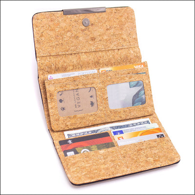 Natural Cork Crossbody Bag & Wallet Set SET-015 Flash Sales