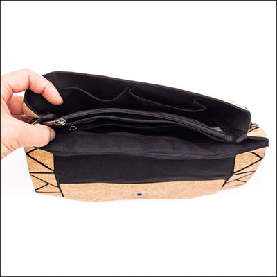 Natural Cork Crossbody Bag & Wallet Set SET-015 Flash Sales