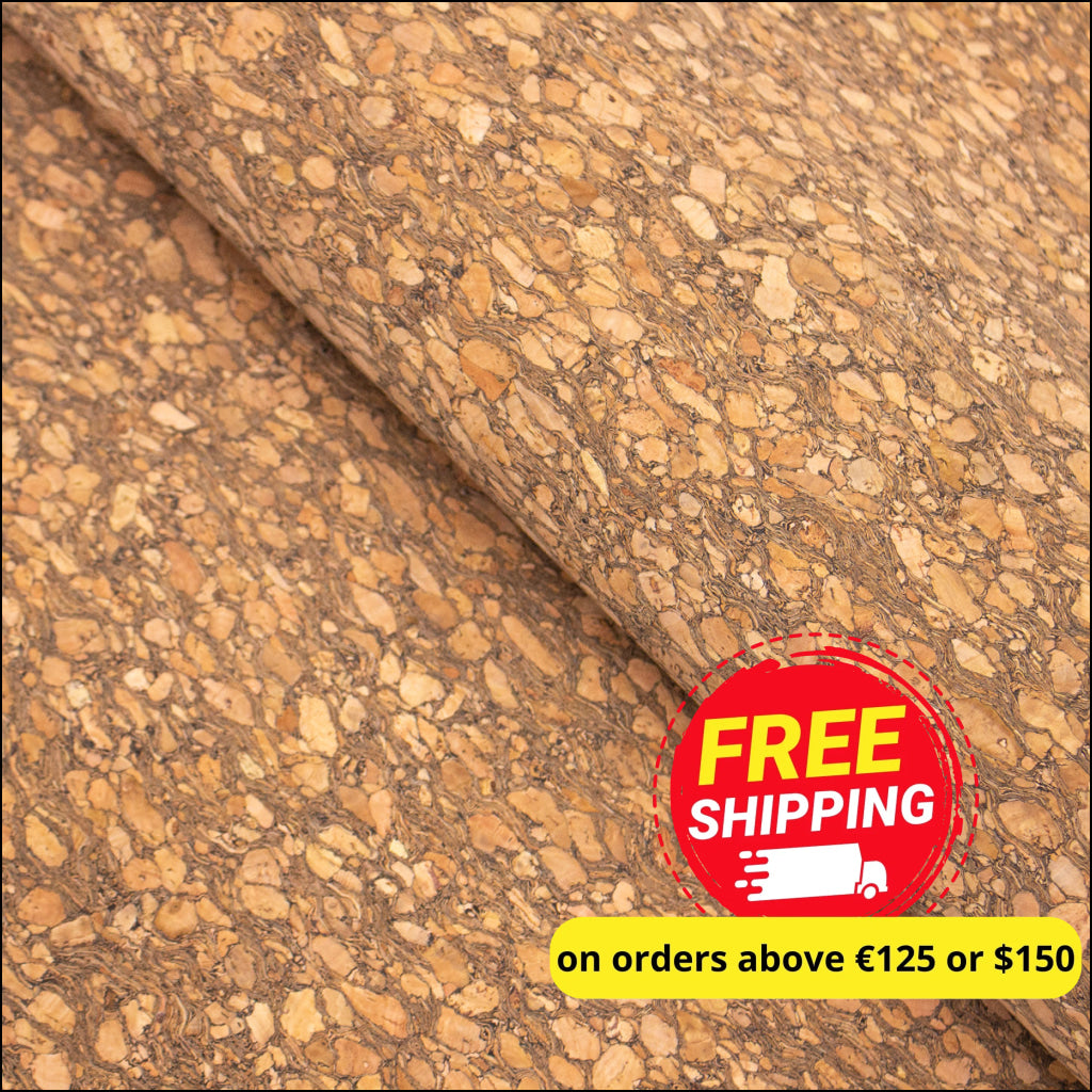 Natural Cork Fabric Original Wood Grain Cof-344