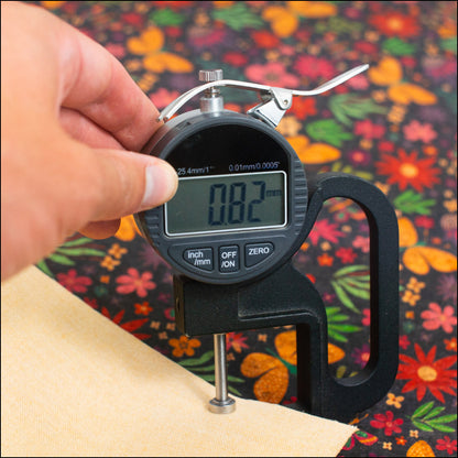 Natural Cork Fabric With Black Base Pattern Featuring Butter Cof-480 Cork Fabric