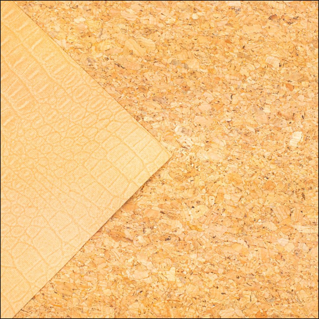 Natural Cork Fabric With Embossed Texture Effect Cof-479 Cork Fabric