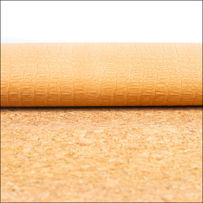 Natural Cork Fabric With Embossed Texture Effect Cof-479 Cork Fabric