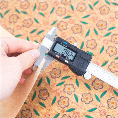 Natural Cork Fabric With Flowers Patterns Cof-355-A Cork Fabric