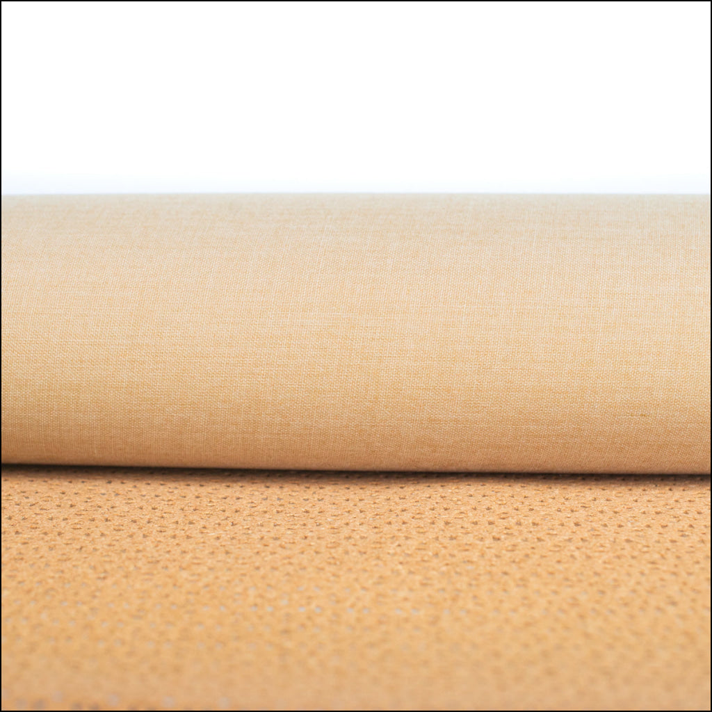 Natural Cork Fabric With Laser Cutout Effect And Silver Backing Cof-466 Cork Fabric