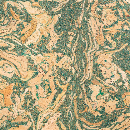 Natural Cork Fabric with Tea Leaf Inlay Vegan Leather COF 283 C cork fabric