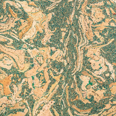 Natural Cork Fabric with Tea Leaf Inlay Vegan Leather COF 283 C cork fabric