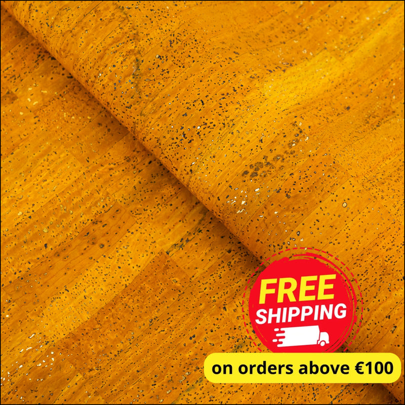 Natural Cork in Warm Amber Tone COF-654 cork fabric
