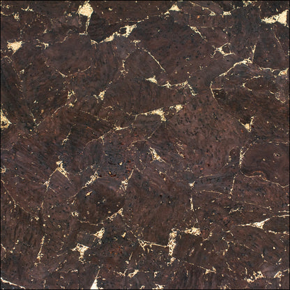 Natural Cork Material In Brown With Gold Accents Cof-249-B Cork Fabric