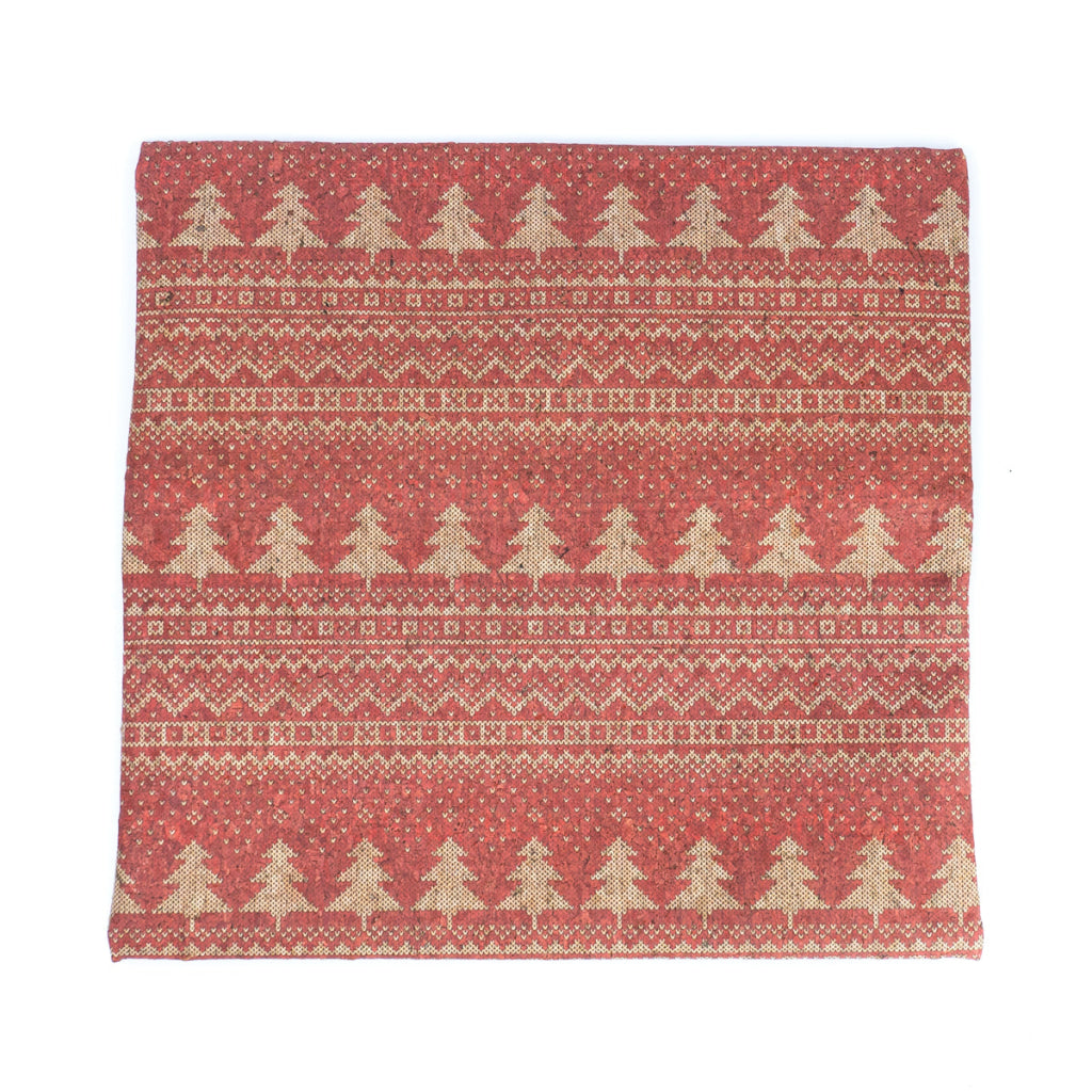 Natural Cork Merry Christmas Pillow Covers 37X38 Cm Holiday Cushion Covers（2Units）L-1084