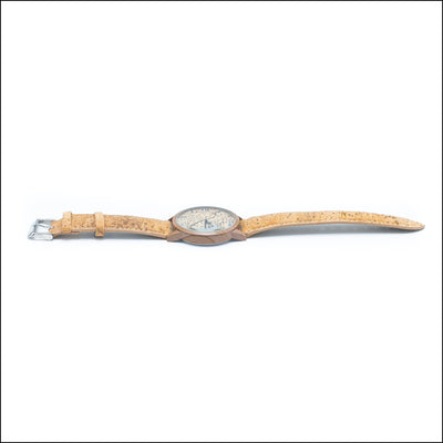 Natural Cork Set of Belt and Watch SET-023 Flash Sales