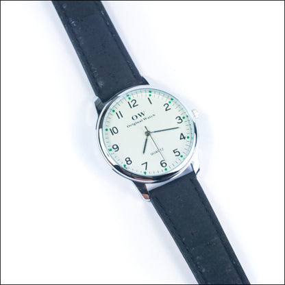 Natural Cork Set of Belt and Watch SET-023 Flash Sales