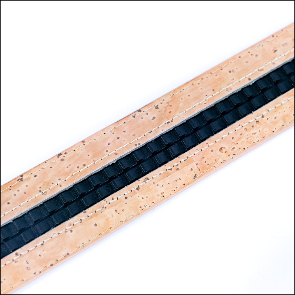 Natural Cork Set of Belt and Watch SET-023 Flash Sales