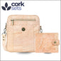 Natural Cork Set of Men’s Crossbody Bag and Wallet SET-020 A Flash Sales