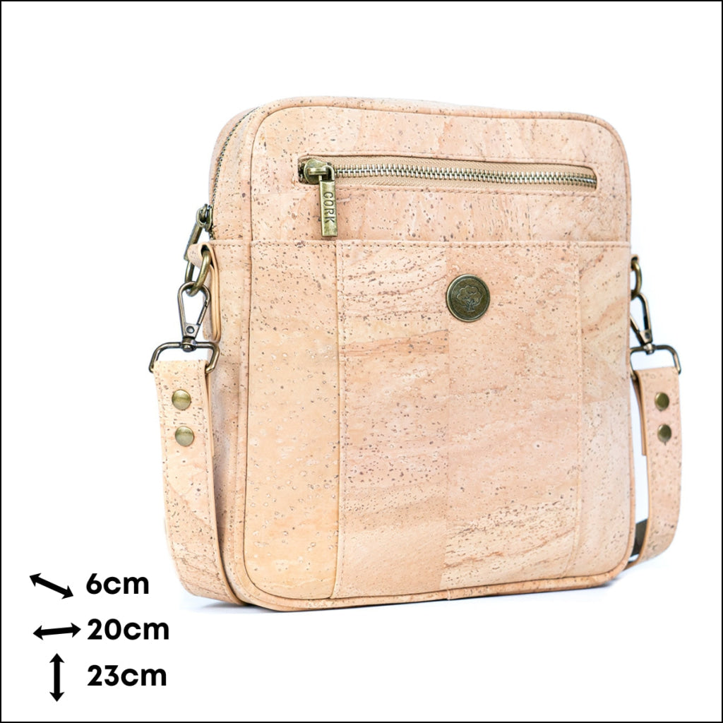 Natural Cork Set of Men’s Crossbody Bag and Wallet SET-020 Flash Sales