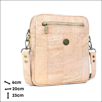 Natural Cork Set of Men’s Crossbody Bag and Wallet SET-020 Flash Sales
