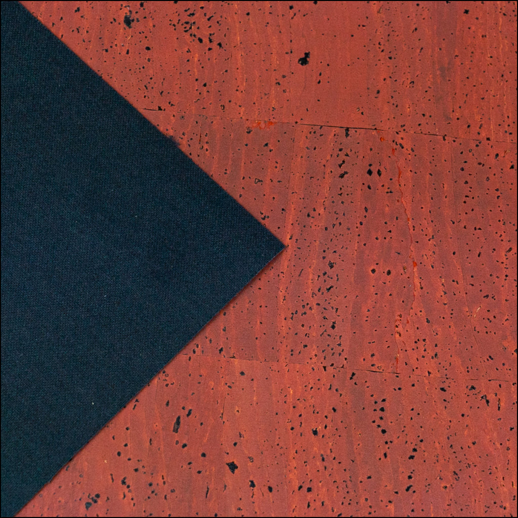 Natural Dark Red Cork Fabric - 0.81Mm Thickness Cof-591 Cork Fabric