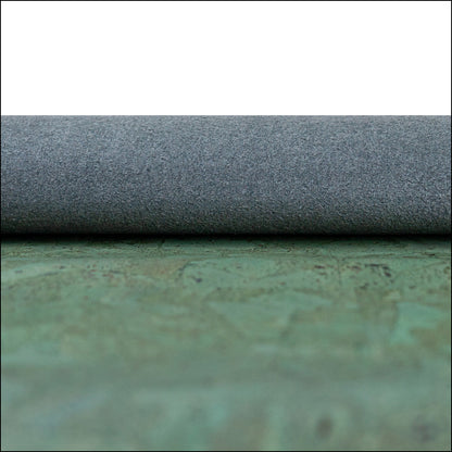 Natural Green Cork Fabric With Abstract Pattern Cof-594 Cork Fabric