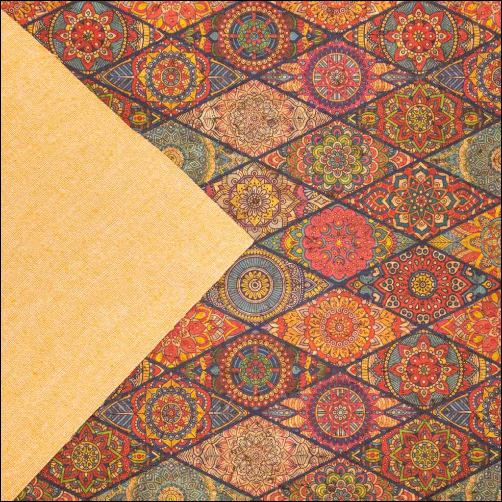 Ceramic Tile Cork Fabric Sheet Korkstoff Cof-304