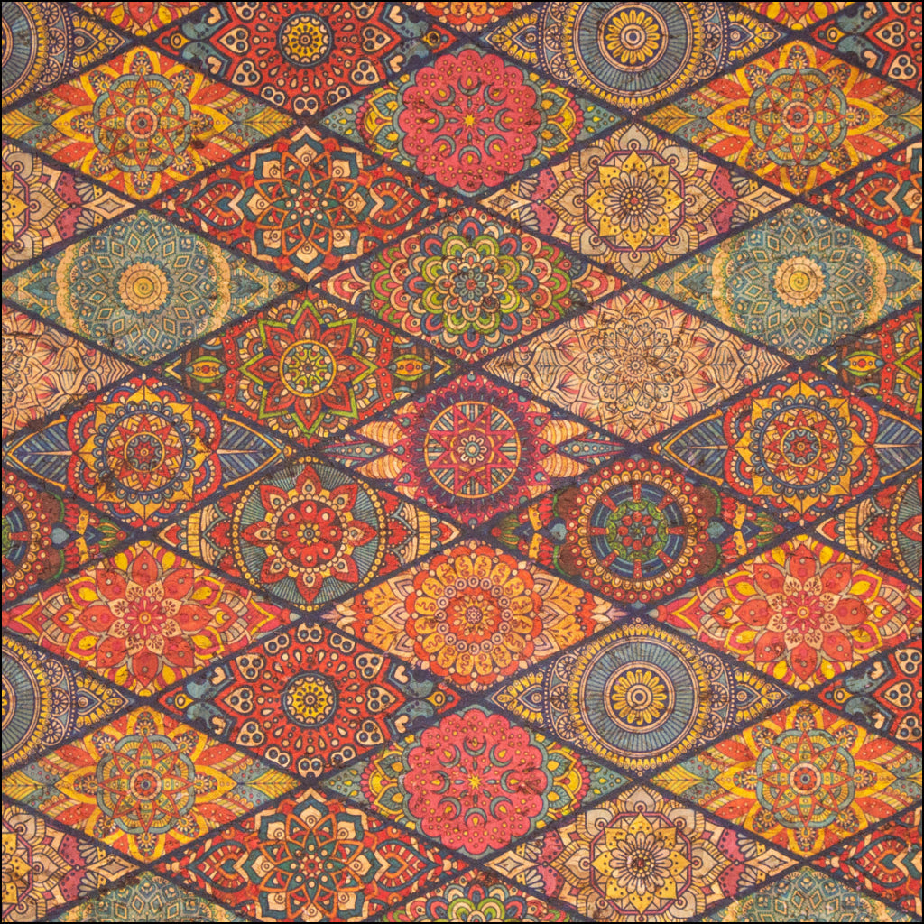 Ceramic Tile Cork Fabric Sheet Korkstoff Cof-304