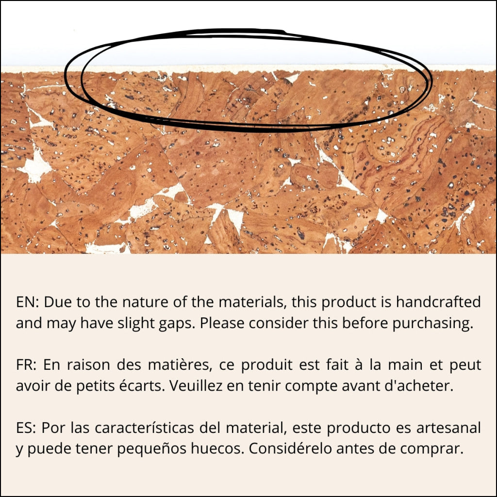 Natural Tan Cork Fabric With Metallic Accents - 0.87Mm Thickness Cof-579 Cork Fabric