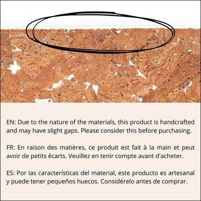 Natural Tan Cork Fabric With Metallic Accents - 0.87Mm Thickness Cof-579 Cork Fabric