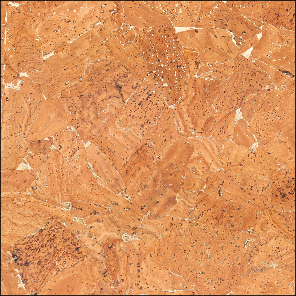 Natural Tan Cork Fabric With Metallic Accents - 0.87Mm Thickness Cof-579 Cork Fabric