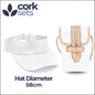 Natural White Cork Open Top Hat and Cork Mobile Sling Bag SET-018 Hat Diameter 58cm Flash Sales