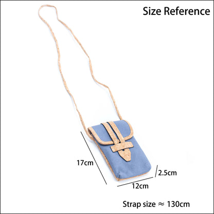 Natural White Cork Open Top Hat and Cork Mobile Sling Bag SET-018 Flash Sales