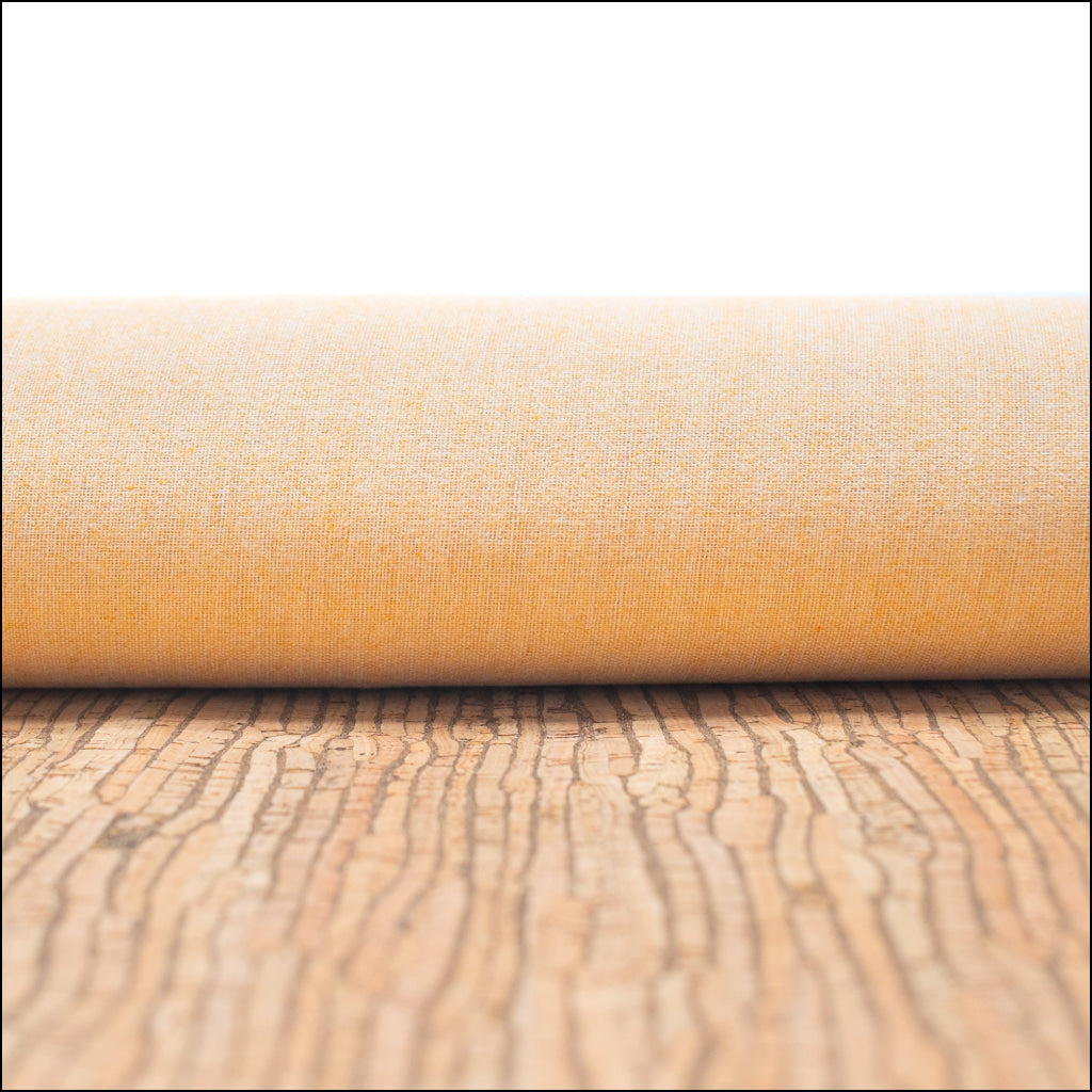 Natural With Stripes - Portuguese Cork Fabric Cof-246