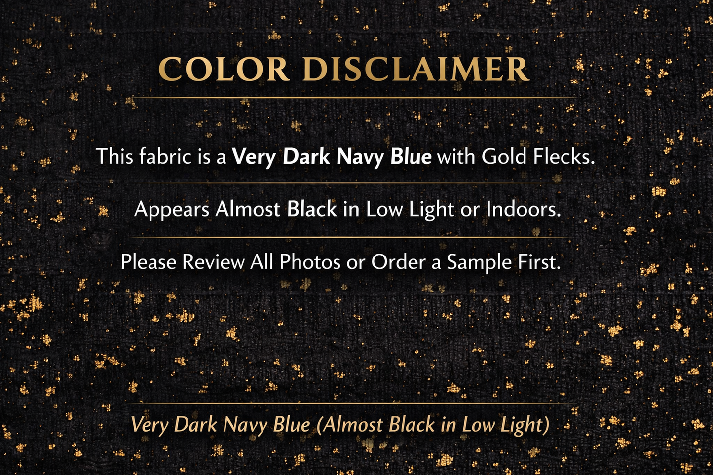 Deep Blue with Gold 0.81mm Thick Cork Fabric with Black Backing COF-542