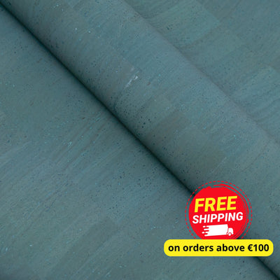 Ocean Teal Cork Fabric Cof-597 Cork Fabric