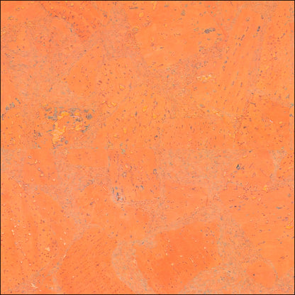 Orange Block - Style Cork Fabric With Beige Backing 0.80 Thickness Cof - 531 Cork Fabric