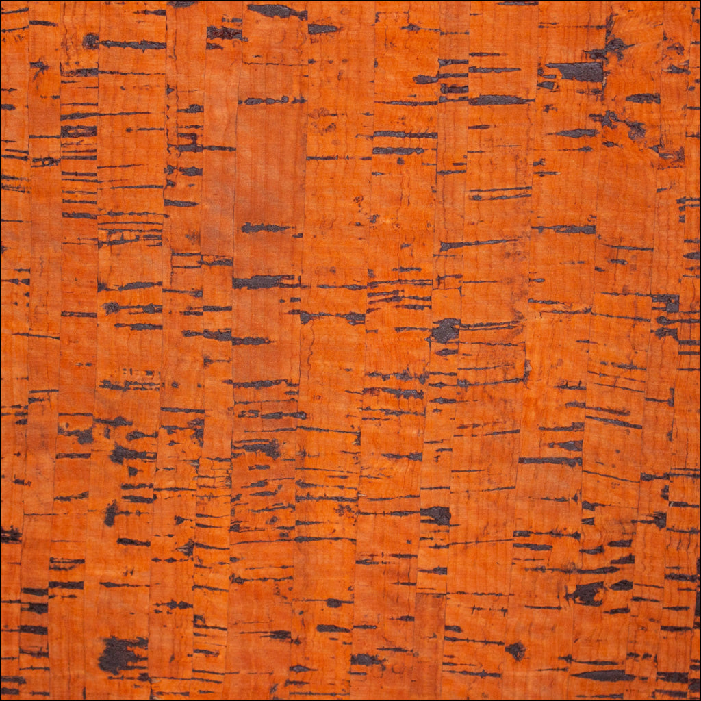 Orange Portuguese Cork Fabric Rustic Cof-184 Cork Fabric
