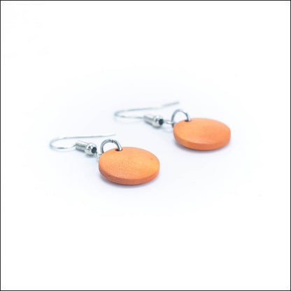 Orange round earrings -Original handmade ladies earrings-ER-078 Flash Sales