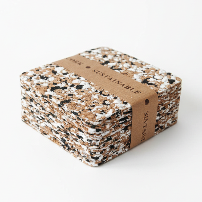 Cork and EVA Combined Drink Mats L-1101(10units)