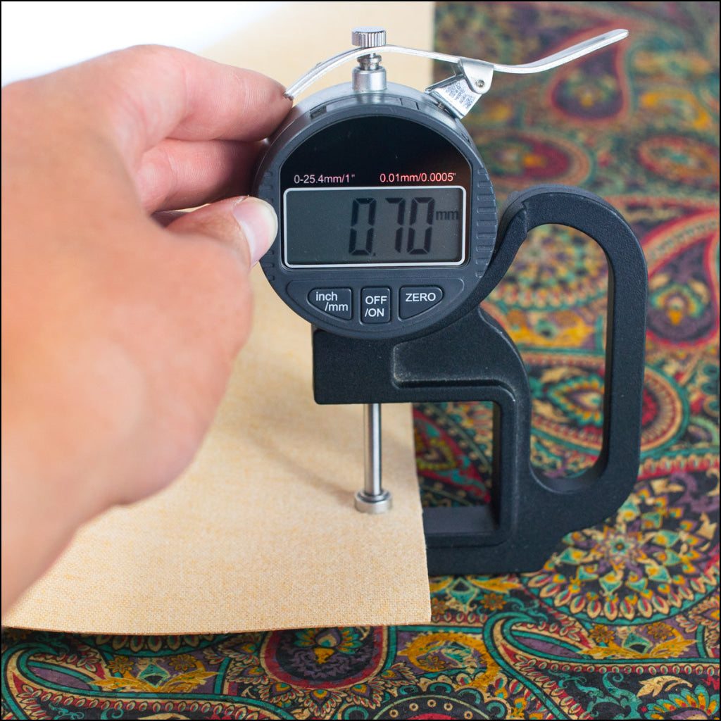 Paisley Pattern Printed Natural Cork Fabric Cof-473 Cork Fabric