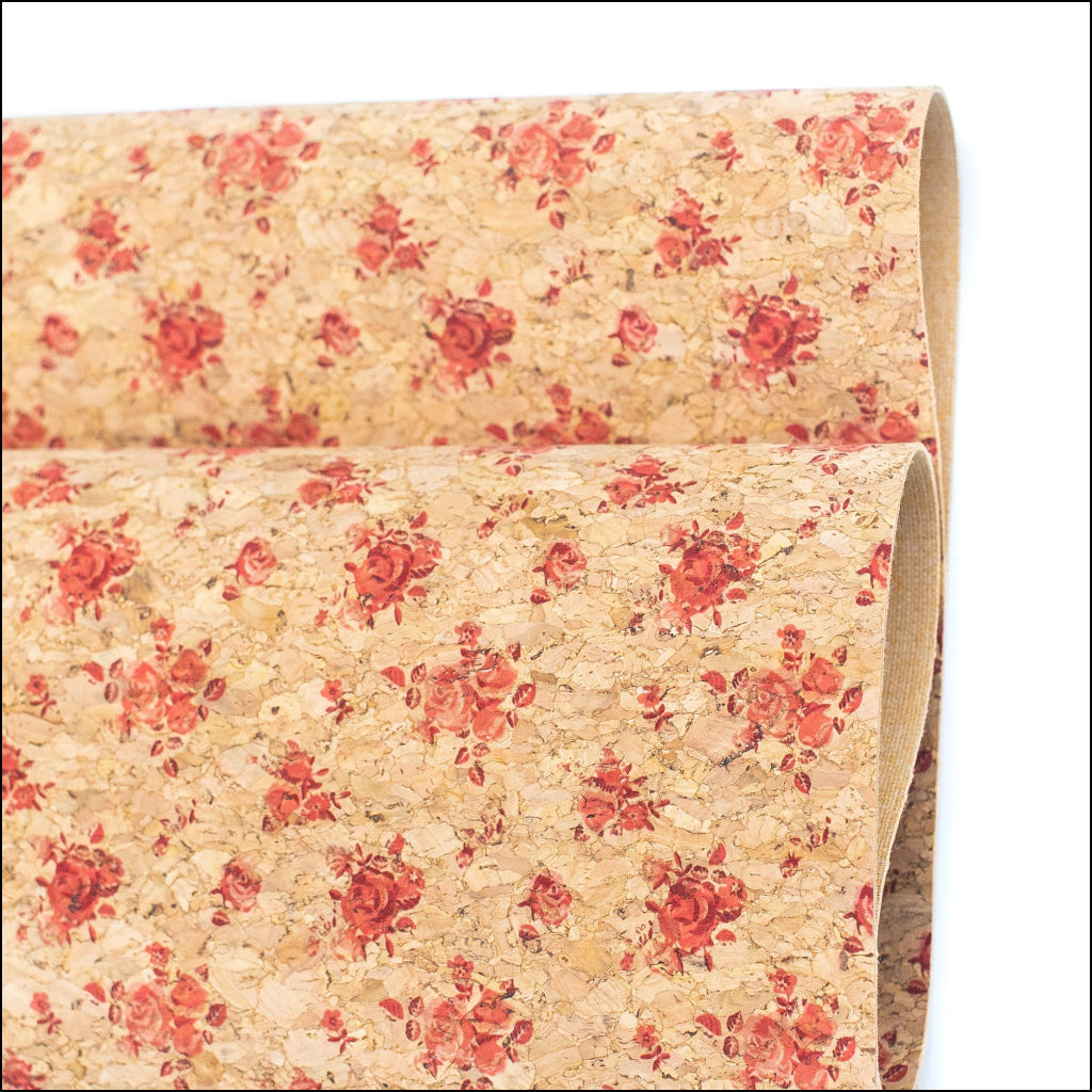 Pink Bouquet Cork Fabric Cof-366-A Cork Fabric