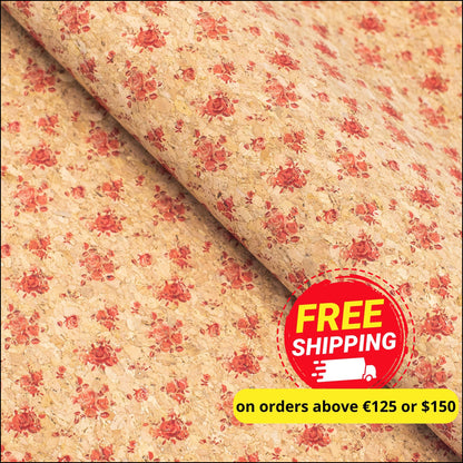 Pink Bouquet Cork Fabric Cof-366-A Cork Fabric