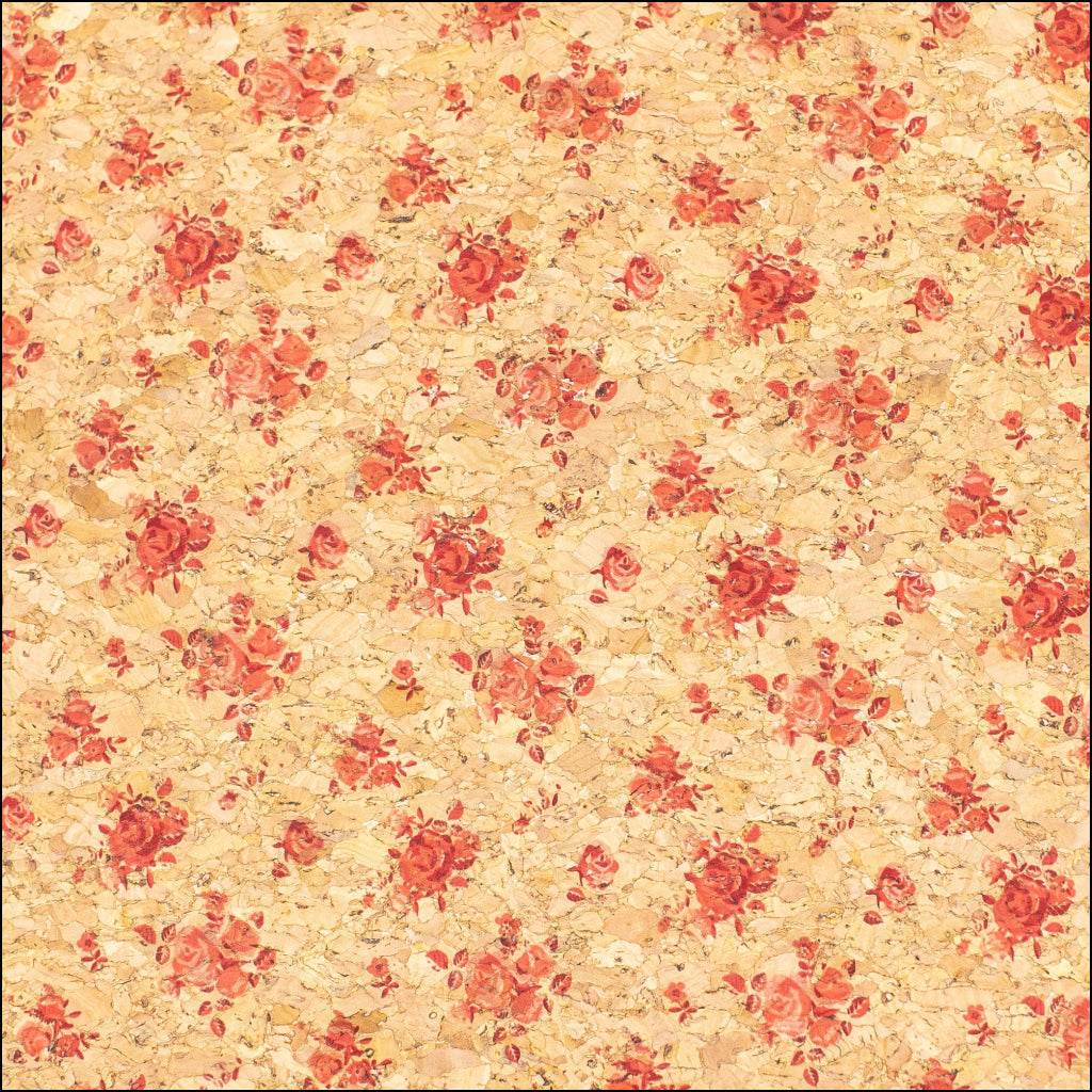 Pink Bouquet Cork Fabric Cof-366-A Cork Fabric