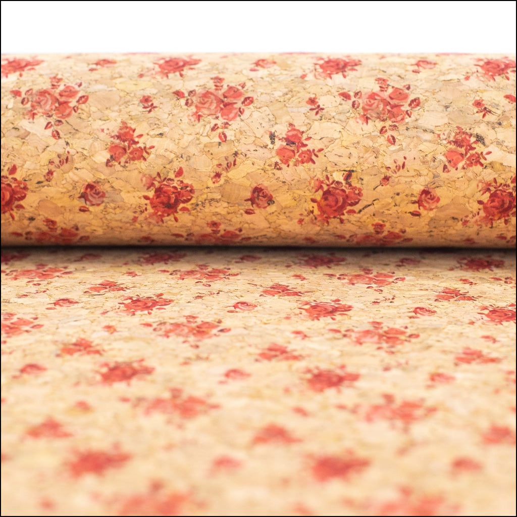 Pink Bouquet Cork Fabric Cof-366-A Cork Fabric