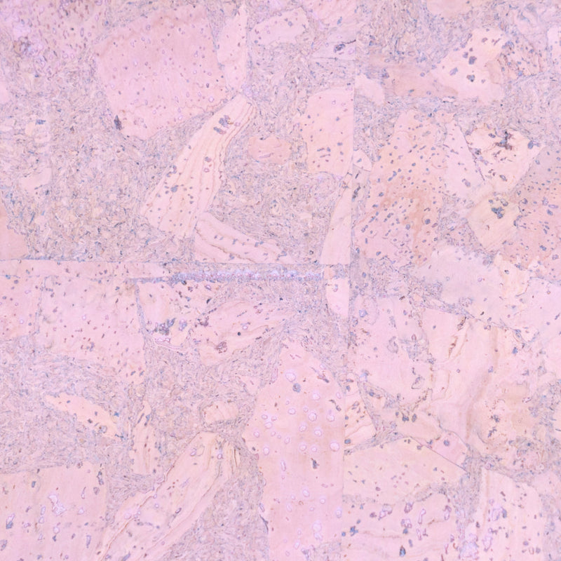 Pink Cork Fabric In Block Style With Beige Backing 0.74 Thickness Cof - 532 - A Cork Fabric