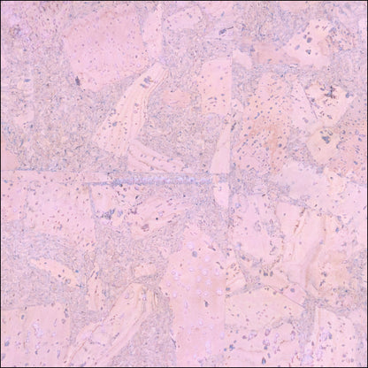 Pink Cork Fabric In Block Style With Beige Backing 0.74 Thickness Cof - 532 - A Cork Fabric