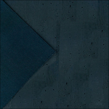 Premium Solid Black Cork Fabric 0.7mm Thick 117-A cork fabric