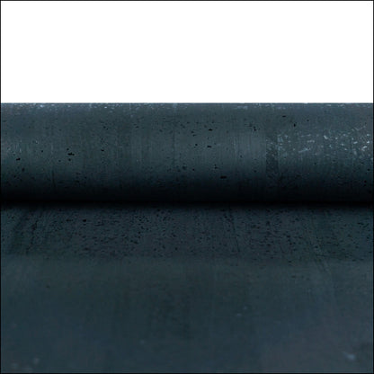 Premium Solid Black Cork Fabric 0.7mm Thick 117-A cork fabric